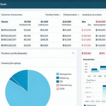 A Report showing charts and tables of numbers-1