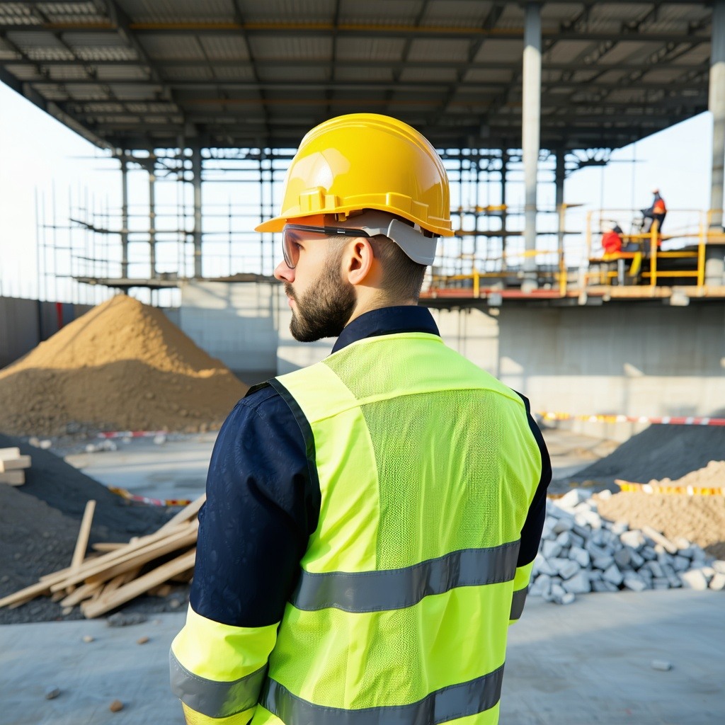 A project manager on a construction site-1